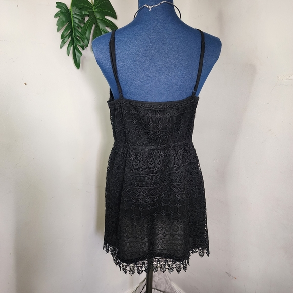 H&M Divided Black Lace Overlay Tank Dress - Picture 6 of 8